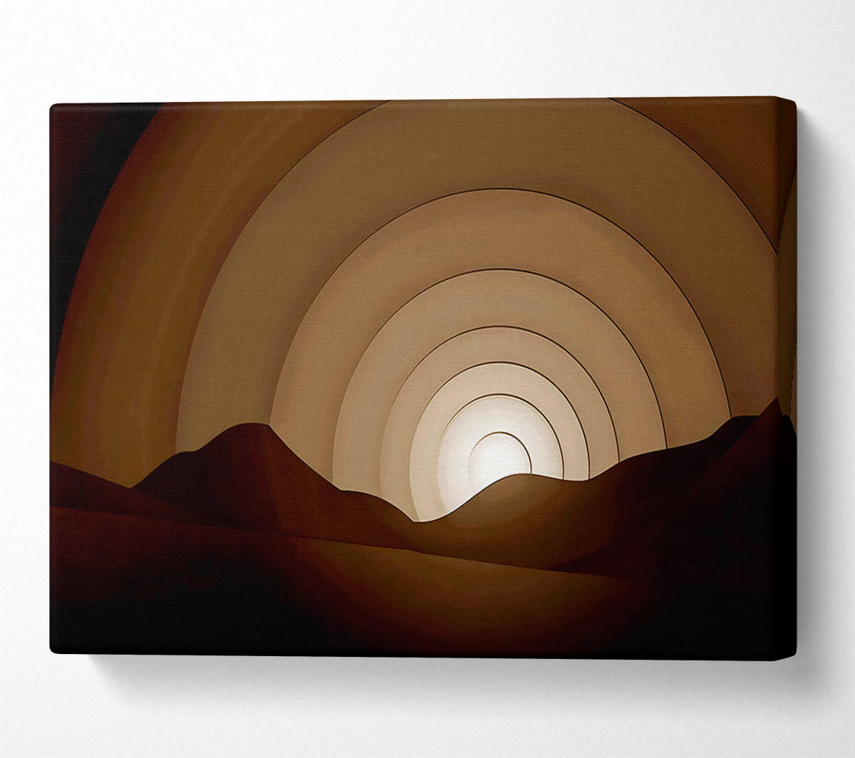 Chocolate Rainbow Horizon Canvas Wall Art