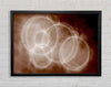 Chocolate Smoke Circles Framed Wall Art