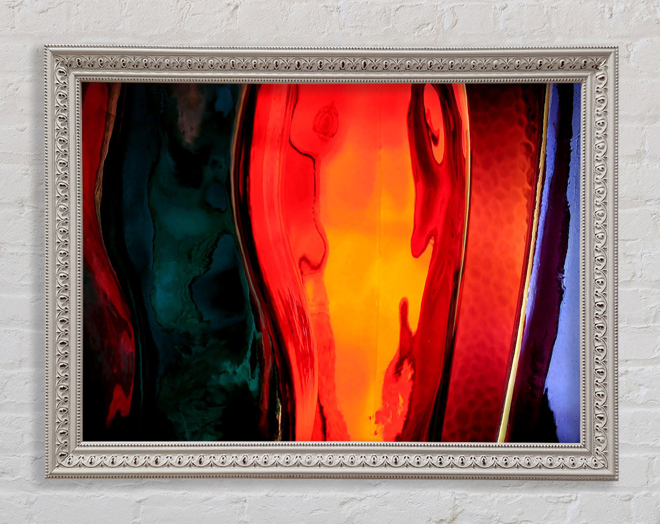 Coloured Bottles Framed Wall Art