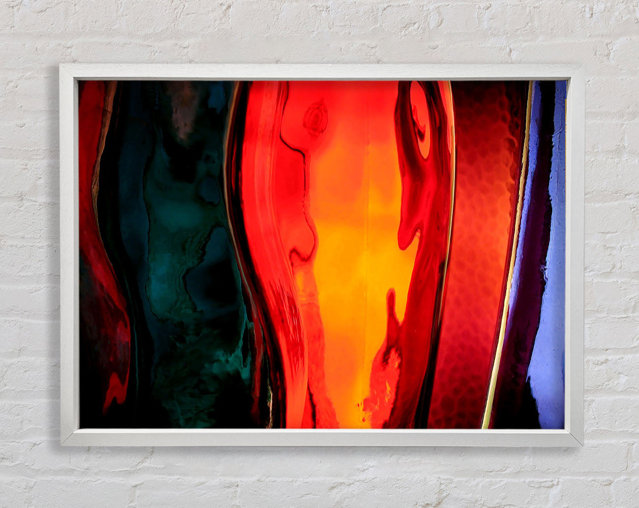 Coloured Bottles Framed Wall Art
