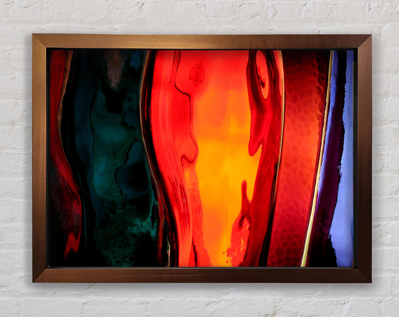 Coloured Bottles Framed Wall Art