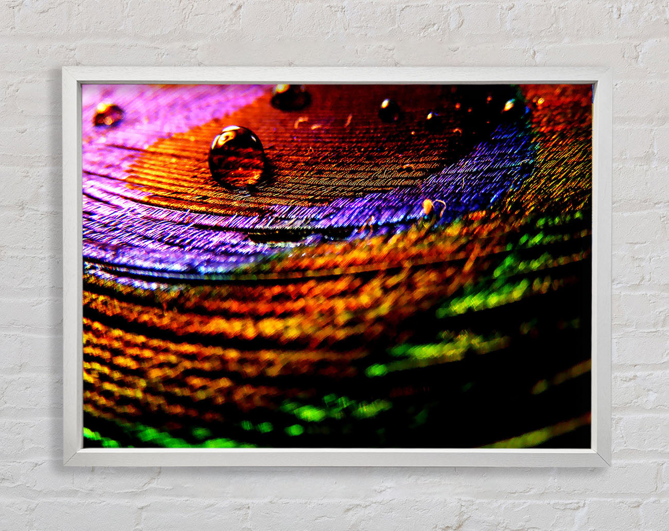 Colourful Bubble Ripples Framed Wall Art