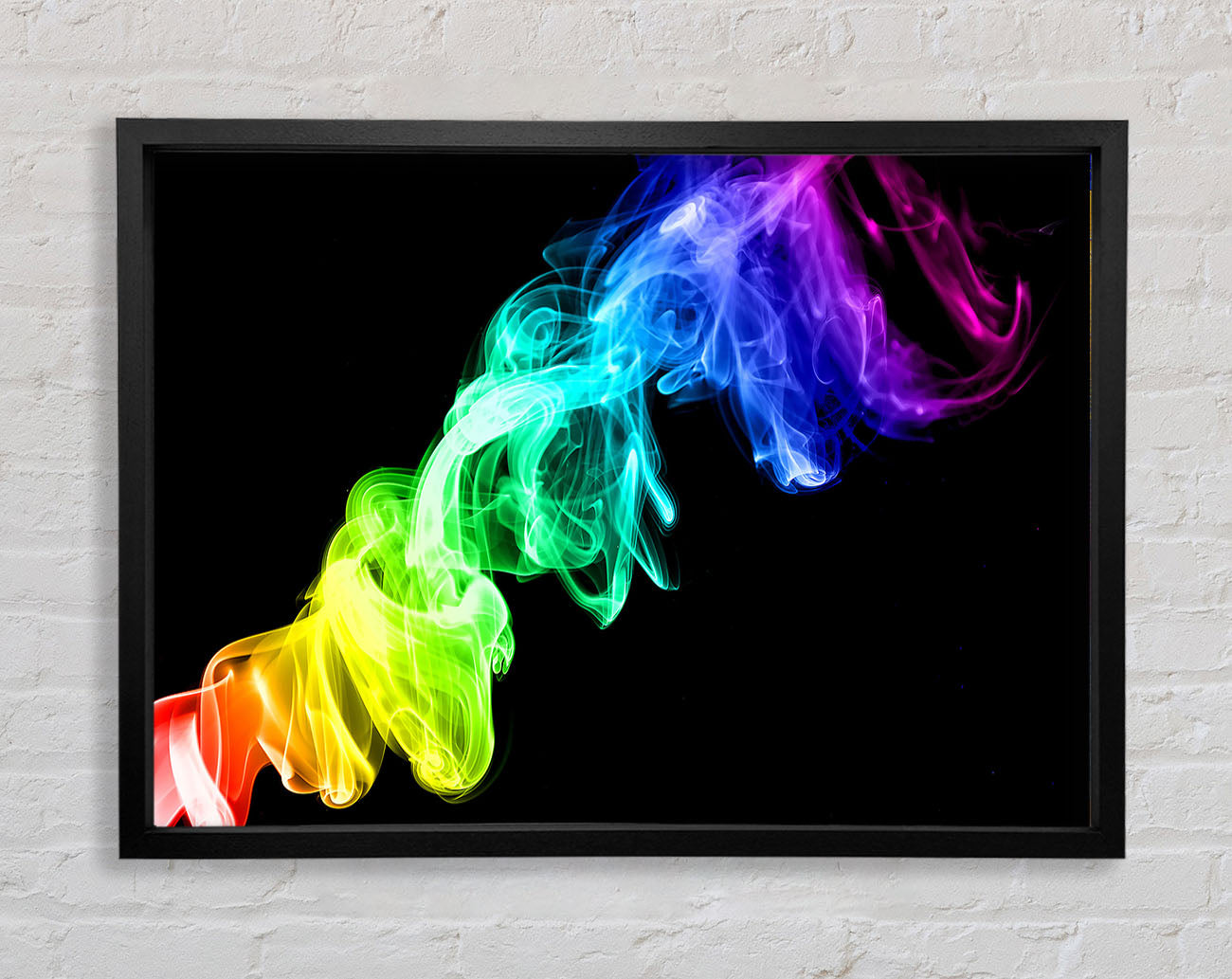 Colorful Smoke 2 Framed Wall Art