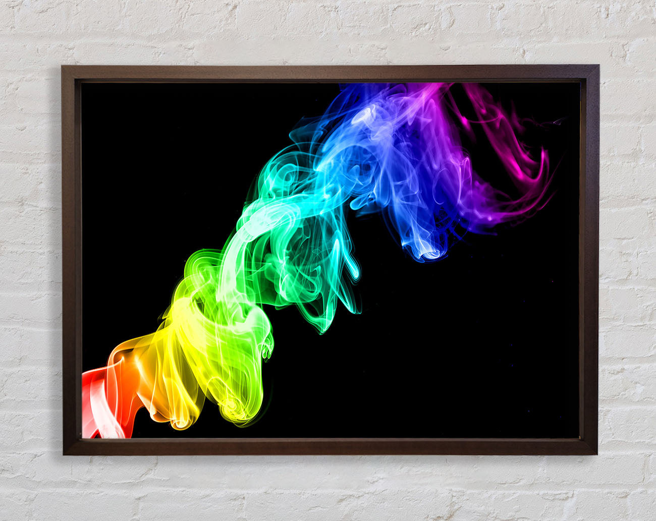 Colorful Smoke 2 Framed Wall Art
