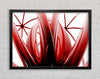 Crimson Glass Framed Wall Art