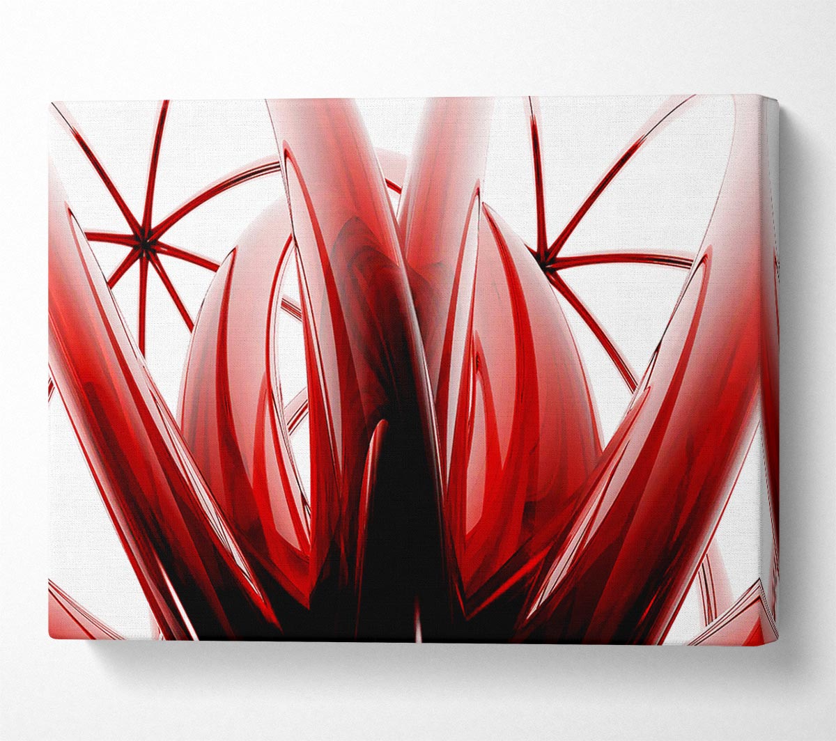 Crimson Glass Canvas Wall Art