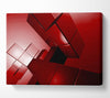 Cylinderical Red Canvas Wall Art