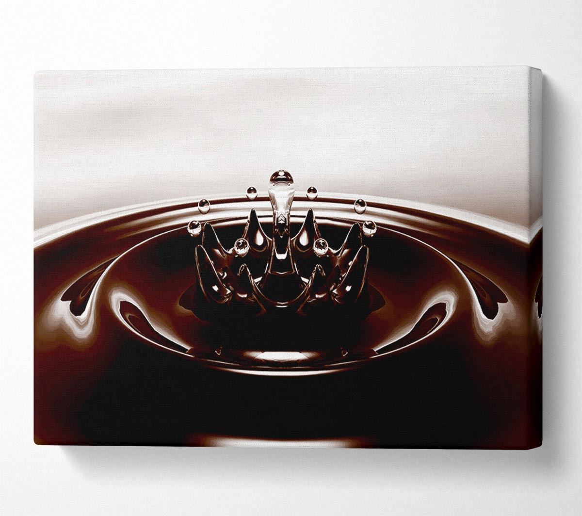 Diamond Splash Chocolate Canvas Wall Art