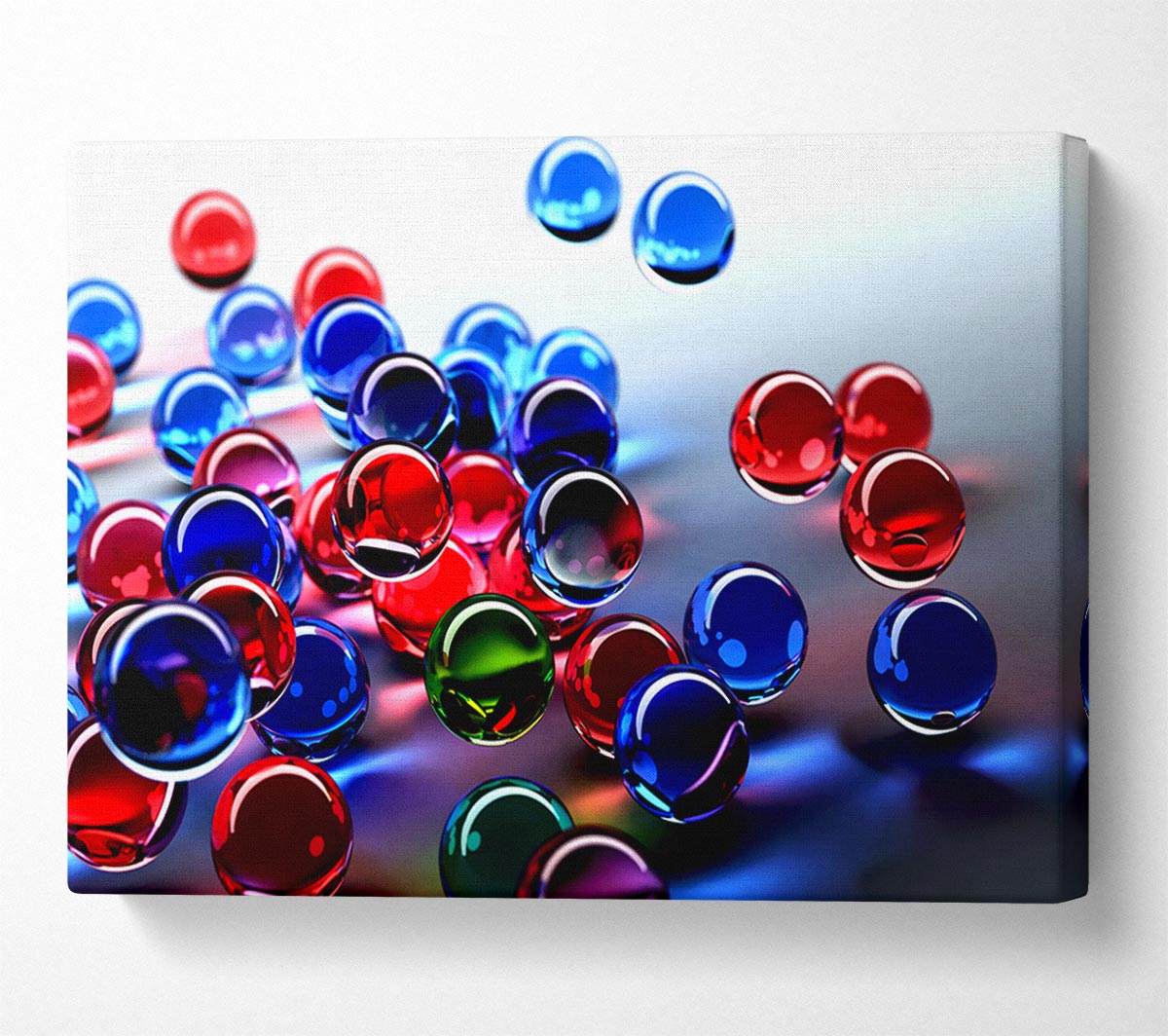 Floating Bubbles Canvas Wall Art
