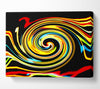 Golden Liquid Formation Canvas Wall Art