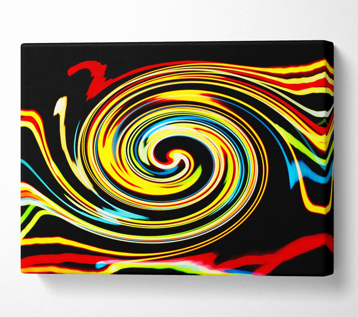 Golden Liquid Formation Canvas Wall Art
