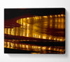 Golden Ocean Night Canvas Wall Art
