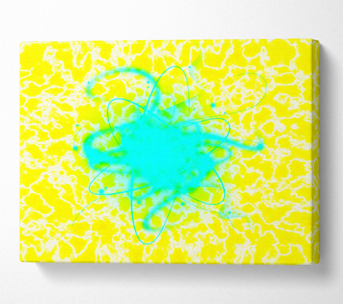 Heart Of The Matter Blue Canvas Wall Art