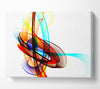 Helter Skelter Rainbow White Canvas Wall Art