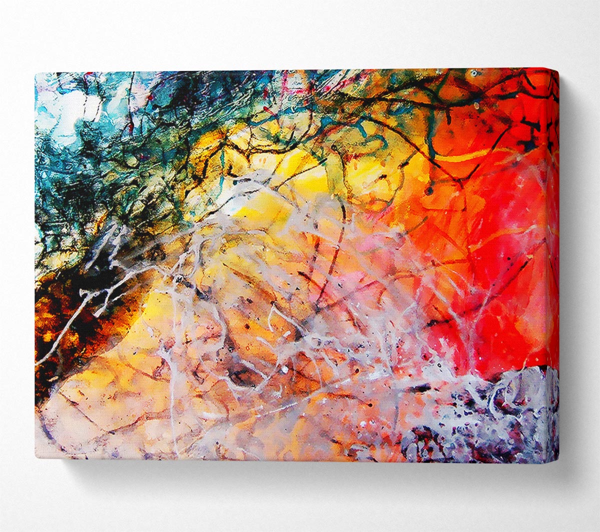 Illusive Rainbow Trees Canvas Wall Art