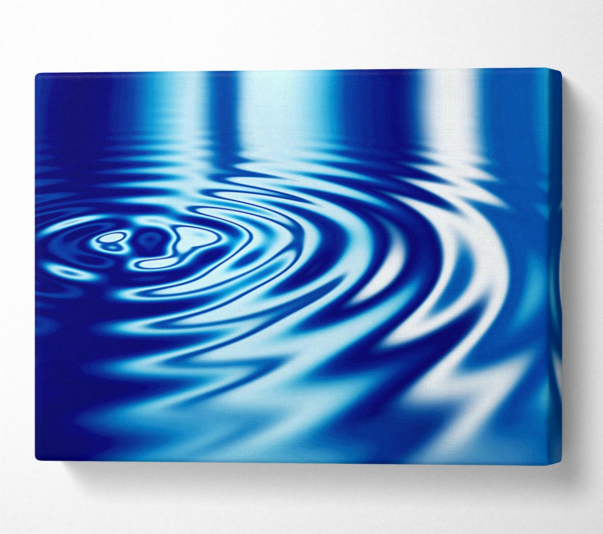 Liquid Blue Ripples Canvas Wall Art