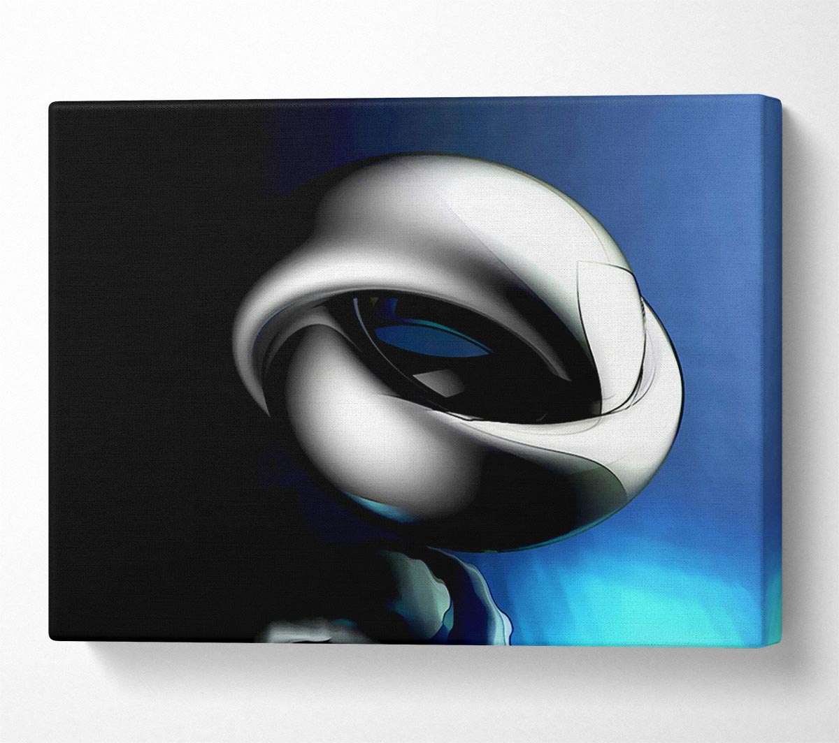 Liquid Knot Blue Canvas Wall Art