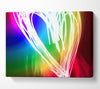 Neon Heart Canvas Wall Art