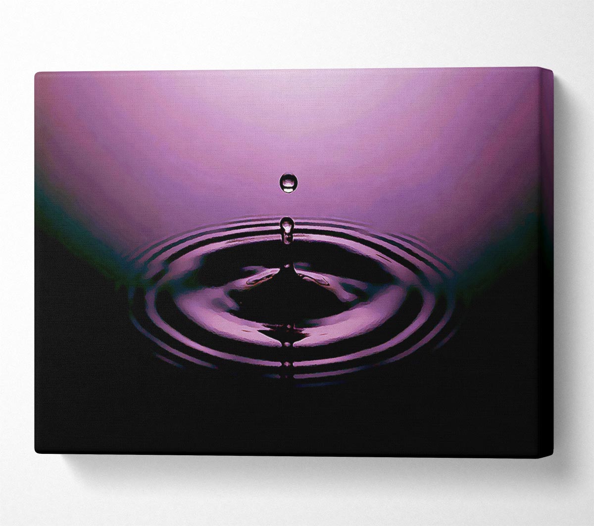 Purple Water Droplet Canvas Wall Art