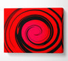 Red Liquid Swirl Canvas Wall Art