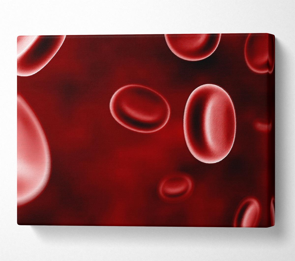 Red Spheres In Motion Canvas Wall Art