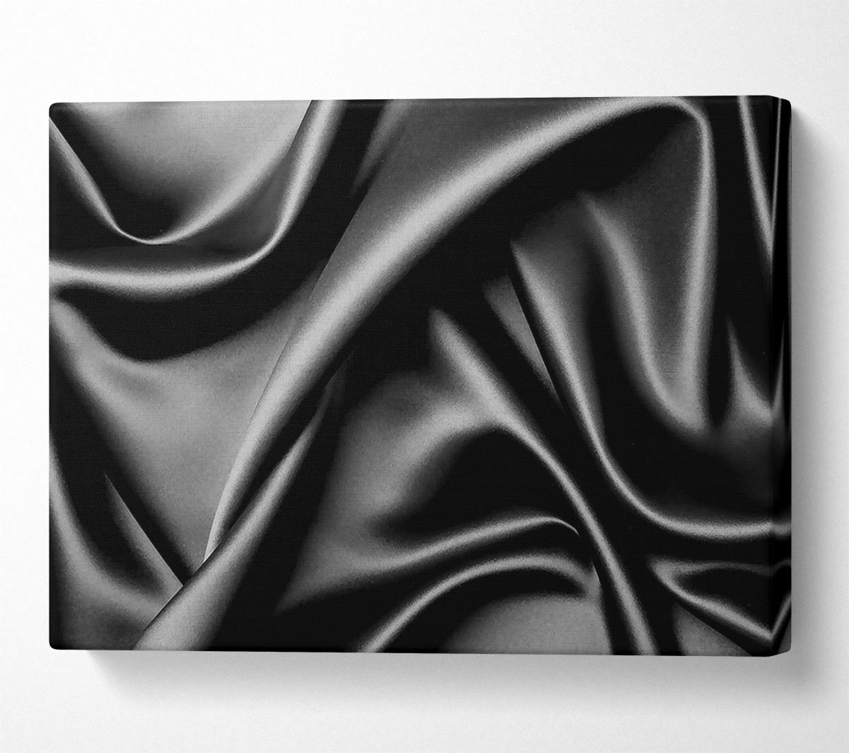 Silk Black Canvas Wall Art