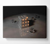 Silver Ice Cube Canvas Wall Art