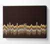 Sound Waves Browns Canvas Wall Art