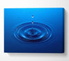 Water Drop Perfect Blue Canvas Wall Art