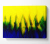 Yellow Takes Blue Canvas Wall Art
