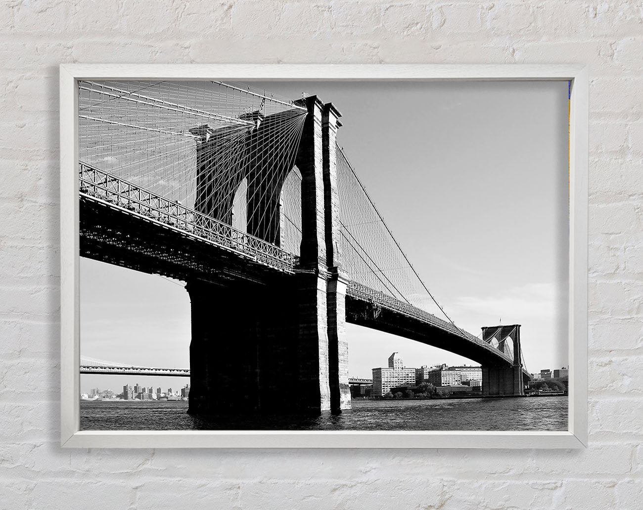 Brooklyn Bridge B n W Framed Wall Art