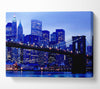 Brooklyn Bridge Blue Hue Canvas Wall Art
