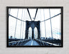 Brooklyn Bridge Blue Framed Wall Art
