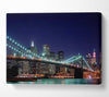 Brooklyn Bridge New York Lights Canvas Wall Art