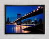 Brooklyn Bridge Peach Glow Framed Wall Art