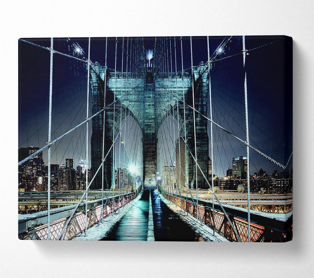 Brooklyn Bridge Walkway Canvas Wall Art