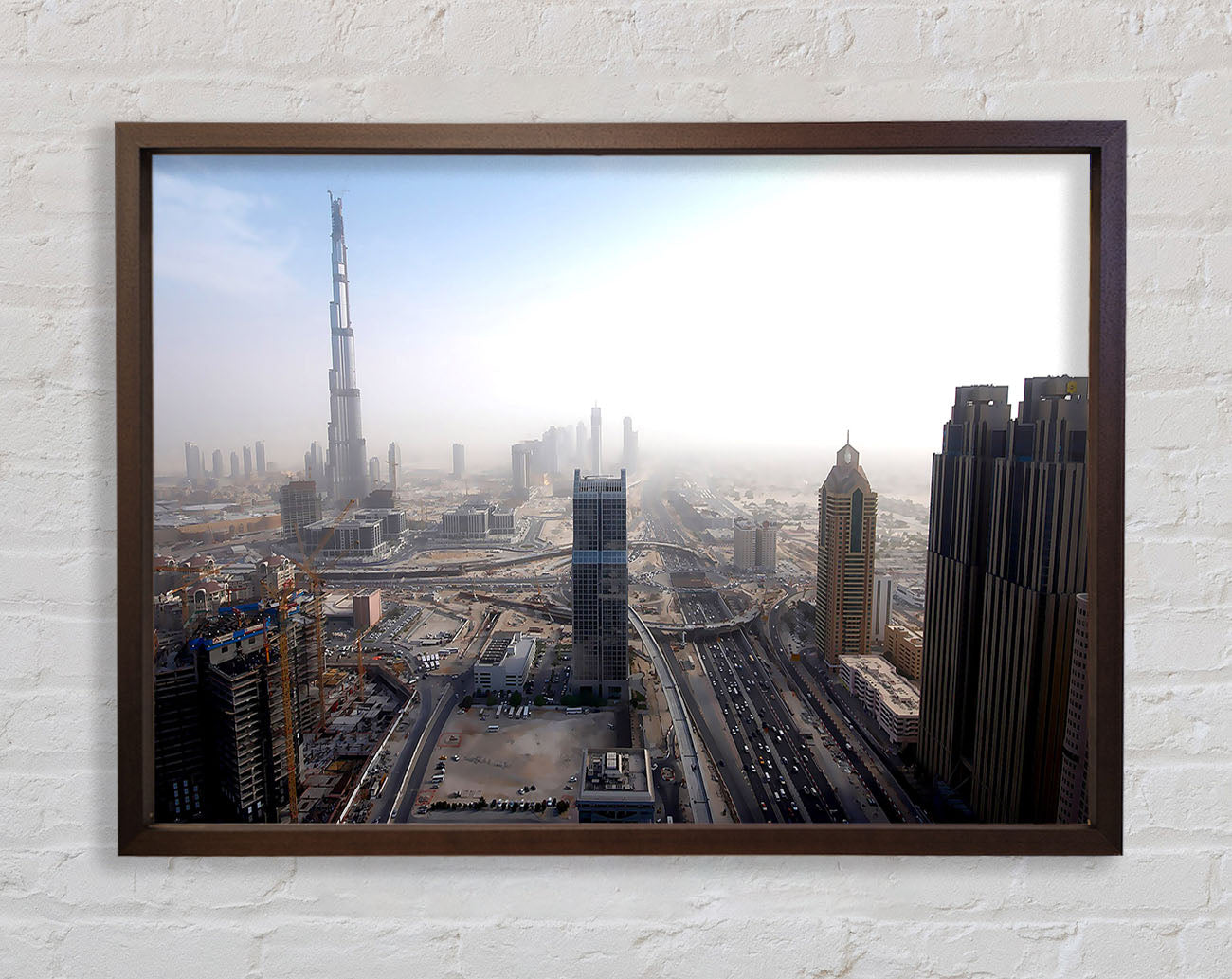 Burj Dubai Being Built Framed Wall Art