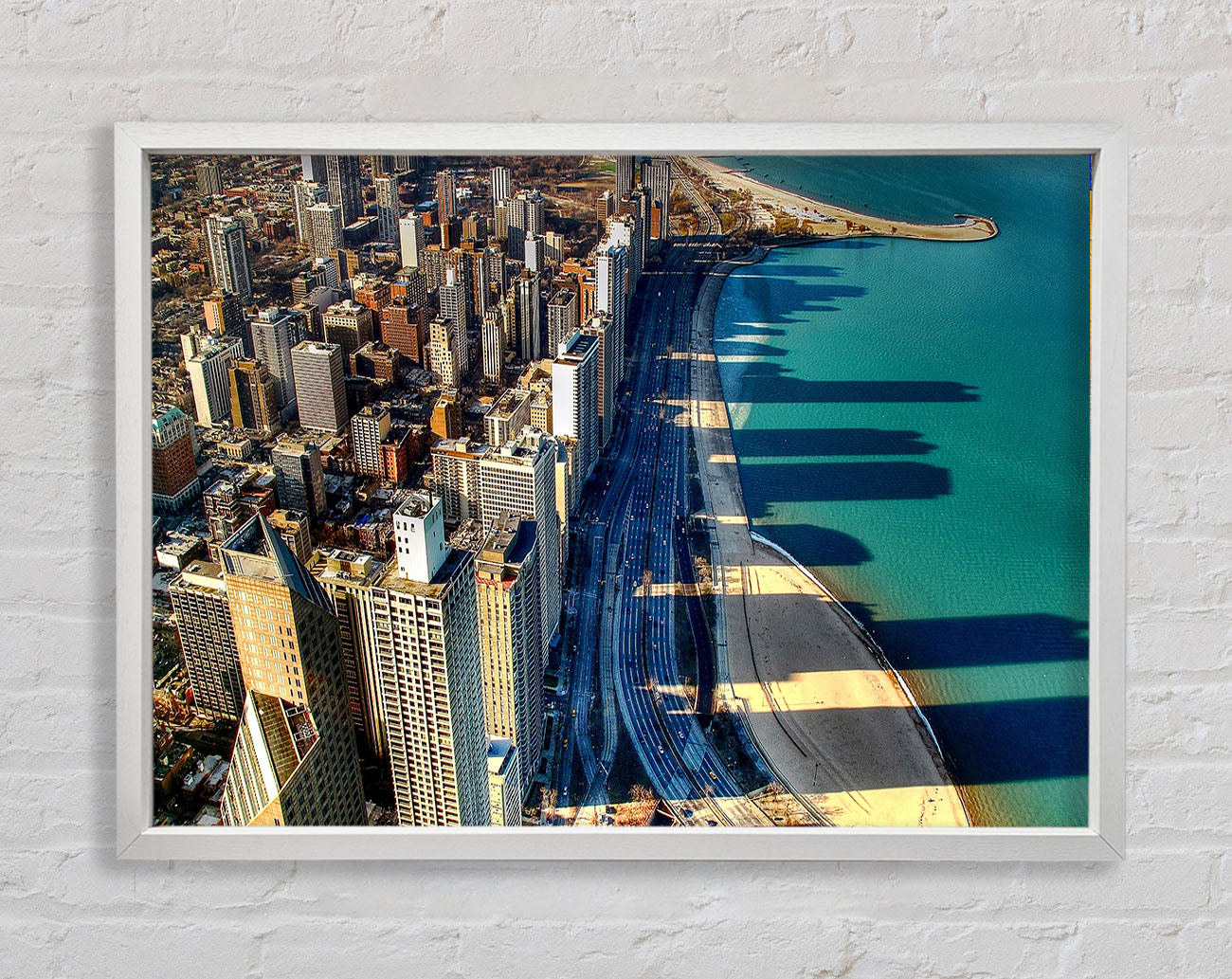 Chicago Beach Framed Wall Art