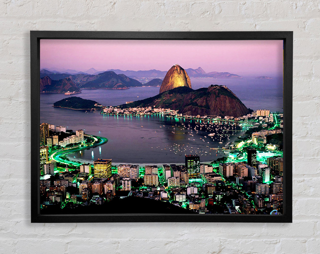 City Harbour Rush Hour Framed Wall Art