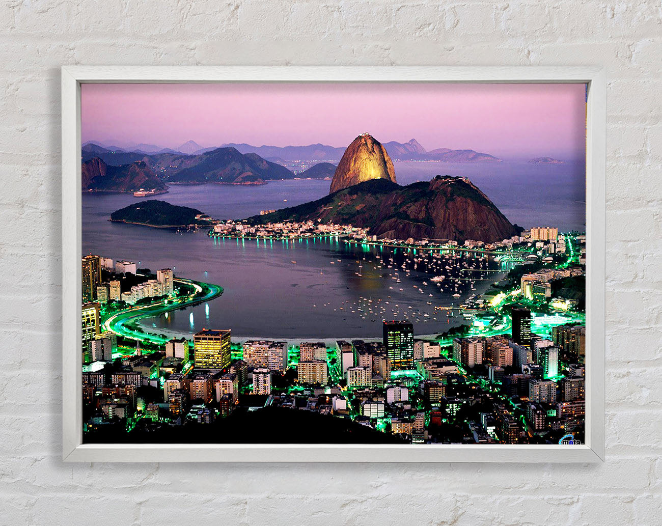 City Harbour Rush Hour Framed Wall Art