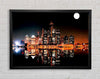 City Moonlit Reflections Framed Wall Art
