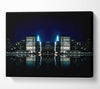 City Night Reflections Canvas Wall Art