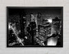City Nights B n W Framed Wall Art