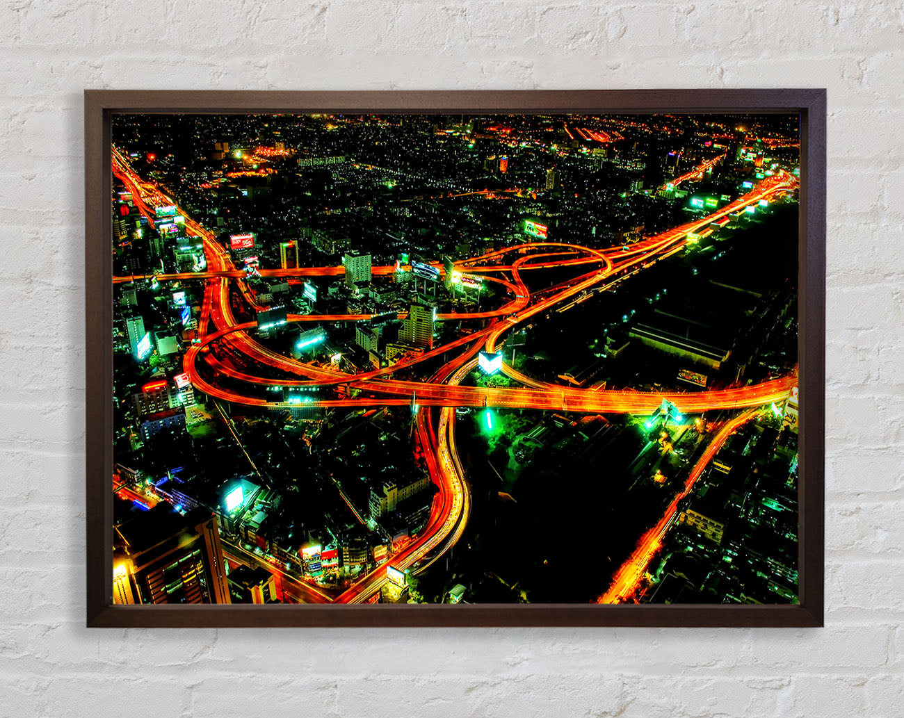 City Nightways Framed Wall Art