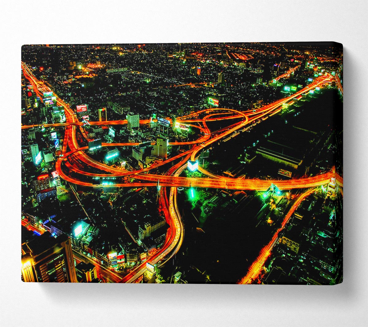 City Nightways Canvas Wall Art