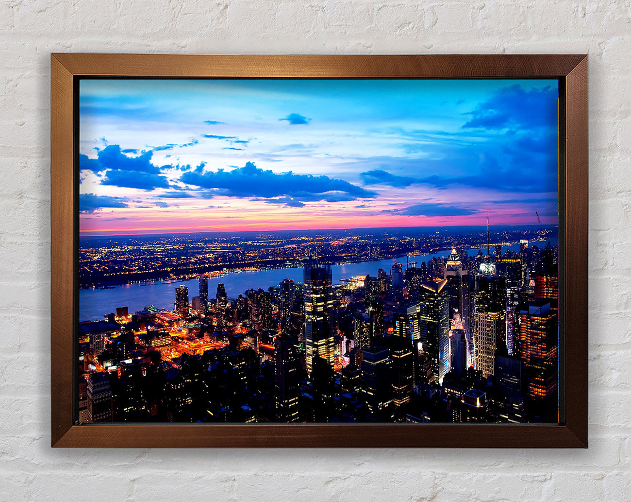 City River Flows Framed Wall Art