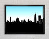 City Skyline Silhouette Framed Wall Art