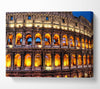 Colosseum Night Lights Canvas Wall Art