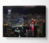 Dark night City Hong Kong Canvas Wall Art