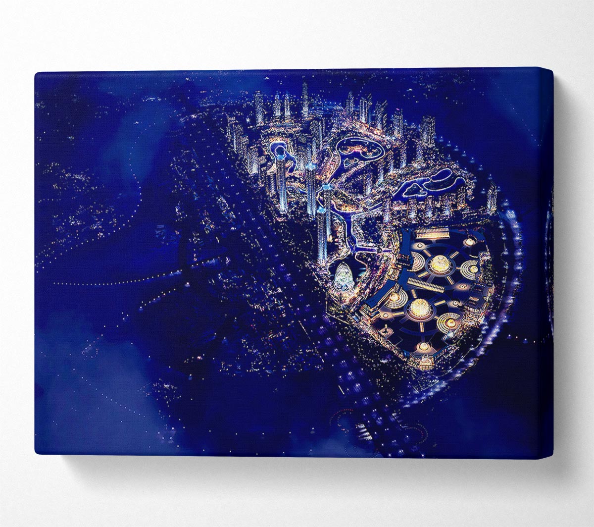 Dubai Blue Nights Canvas Wall Art